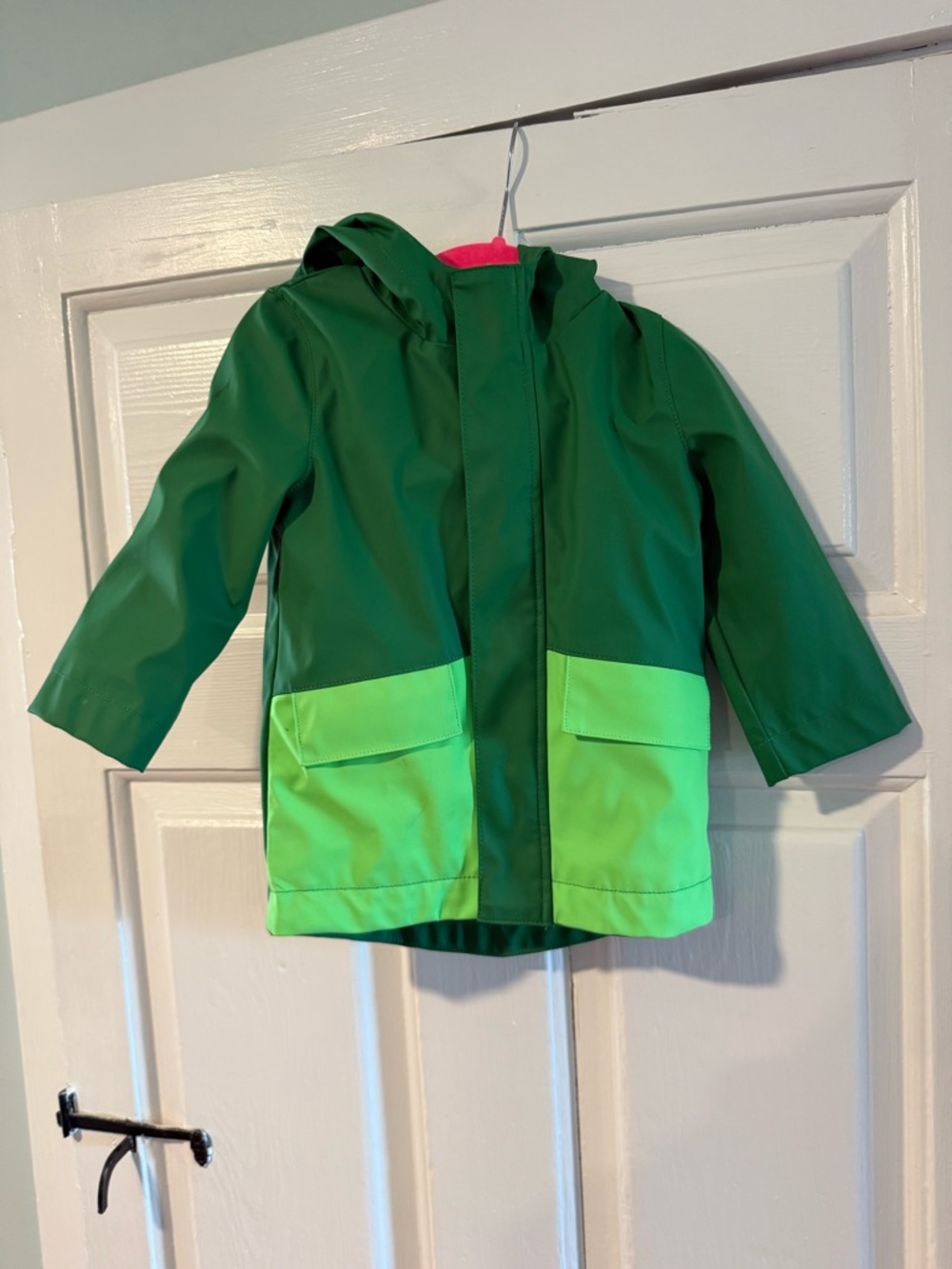 Kids Green Frog Rain Jacket